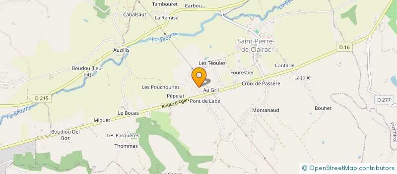 localisation de l'entreprise MADAME MAILYS DELPECH  SAINT-PIERRE-DE-CLAIRAC