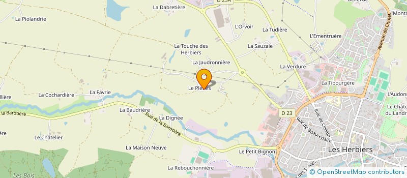 localisation de l'entreprise MADAME MAILYS DUVAL à LES HERBIERS