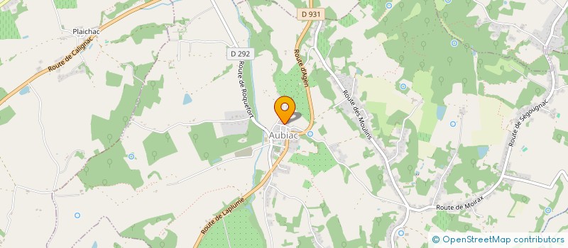 localisation de l'entreprise MADAME MAILYS FELTRIN  AUBIAC