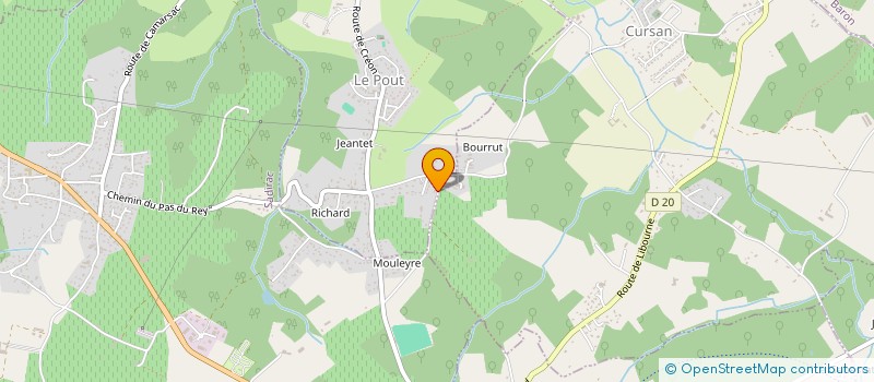 localisation de l'entreprise MADAME MAILYS FRONTY  LE POUT