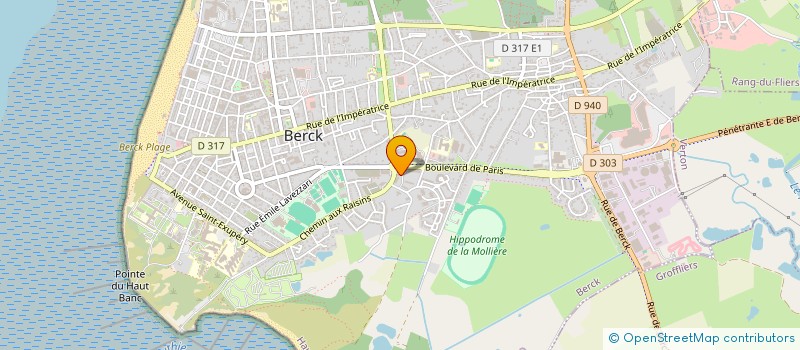 localisation de l'entreprise MADAME MAILYS LEBOEUF  BERCK