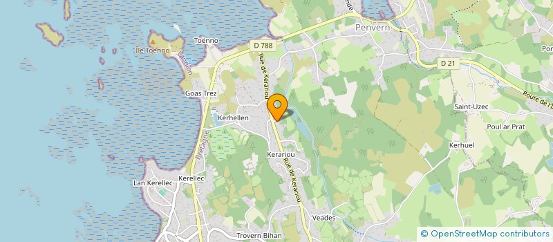 localisation de l'entreprise MADAME MAILYS OOGHE  TREBEURDEN