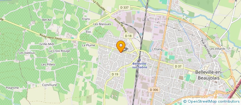 localisation de l'entreprise MADAME MAILYS ROUVIERE  BELLEVILLE-EN-BEAUJOLAIS