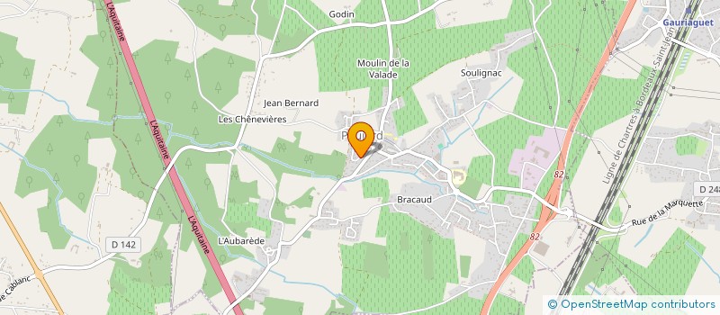 localisation de l'entreprise MADAME MAILYS TEVELLE  PEUJARD