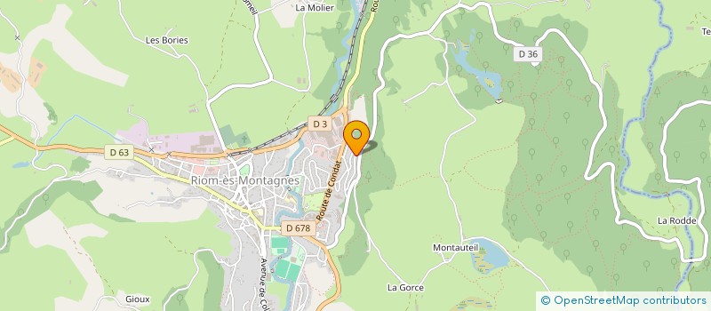 localisation de l'entreprise MADAME MAILYSSE TOURETTE à RIOM-ES-MONTAGNES