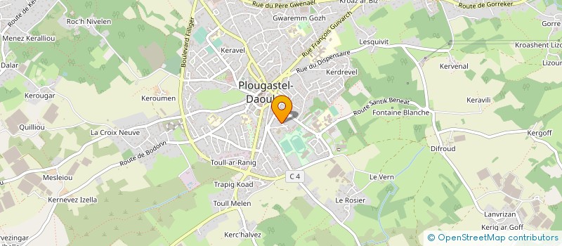 localisation de l'entreprise MADAME MAIMOUNA ABDALLAH  PLOUGASTEL-DAOULAS