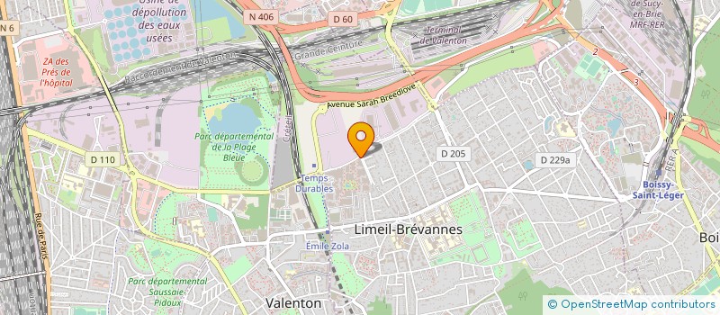 localisation de l'entreprise MADAME MAIMOUNA HUE à LIMEIL-BREVANNES