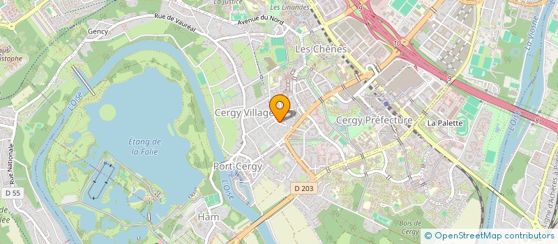 localisation de l'entreprise MADAME MAIMOUNA KANOUTE  CERGY