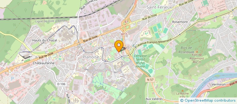 localisation de l'entreprise MADAME MAIMOUNA SIDIBE  BESANCON