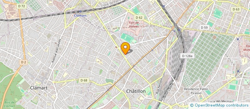 localisation de l'entreprise MADAME MAIMOUNAH CONRAUD  CHATILLON