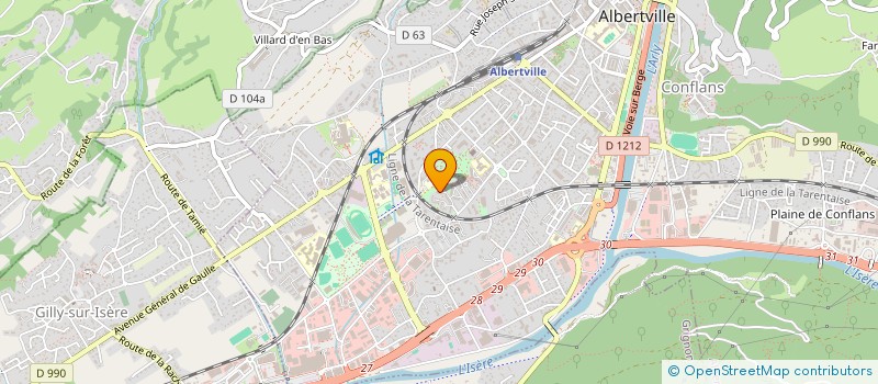 localisation de l'entreprise MADAME MAINA AUDRIC  LA PLAGNE TARENTAISE