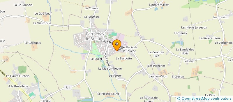 localisation de l'entreprise MADAME MAINA BLOT  PARTHENAY-DE-BRETAGNE