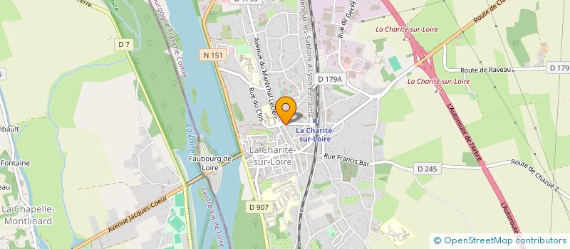 localisation de l'entreprise MADAME MAINA THAREAU à LA CHARITE-SUR-LOIRE