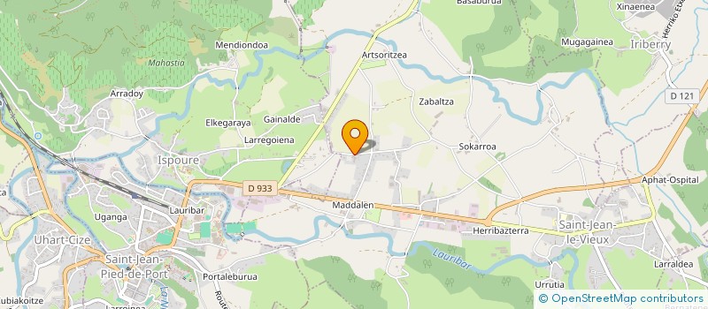 localisation de l'entreprise MADAME MAINDI MURUA BERRA  SAINT-JEAN-LE-VIEUX