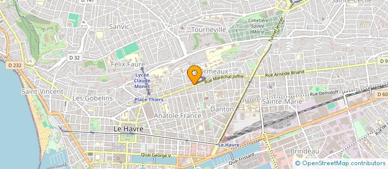 localisation de l'entreprise MADAME MAIRAM DIOP  LE HAVRE