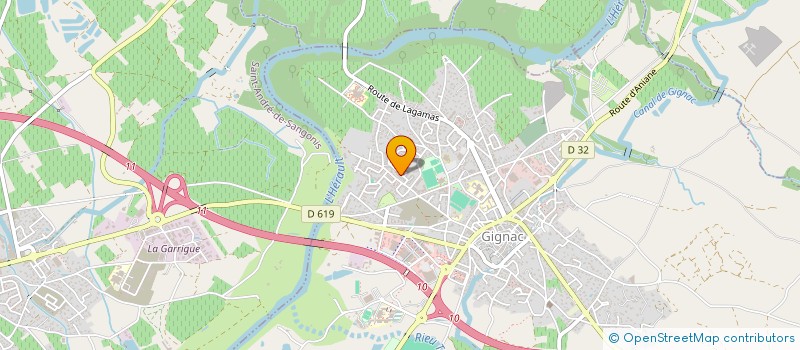 localisation de l'entreprise MADAME MAIRI OIKONOMOU  GIGNAC