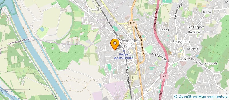 localisation de l'entreprise MADAME MAISSA BEN HADJ HASSEN  LE PEAGE-DE-ROUSSILLON