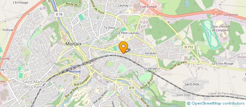 localisation de l'entreprise MADAME MAISSA FATMA MOSTEFAI  MORLAIX