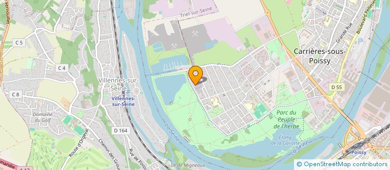 localisation de l'entreprise MADAME MAISSANE AZARA  CARRIERES-SOUS-POISSY