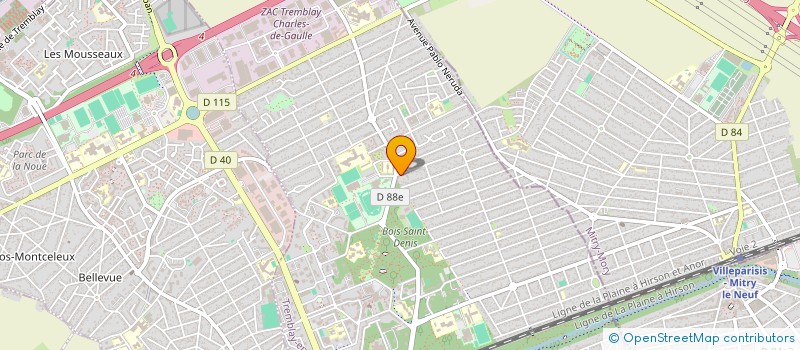 localisation de l'entreprise MADAME MAISSANE KHODJA  TREMBLAY-EN-FRANCE