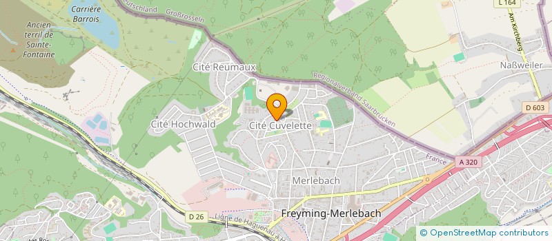 localisation de l'entreprise MADAME MAITE AMEUR  FREYMING-MERLEBACH