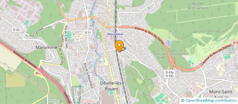 localisation de l'entreprise MADAME MAITE BOURCHENIN  DEVILLE-LES-ROUEN