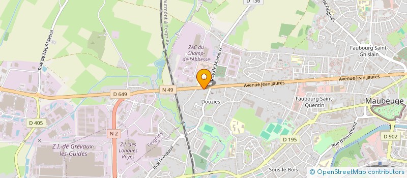 localisation de l'entreprise MADAME MAITE CANIOT  MAUBEUGE