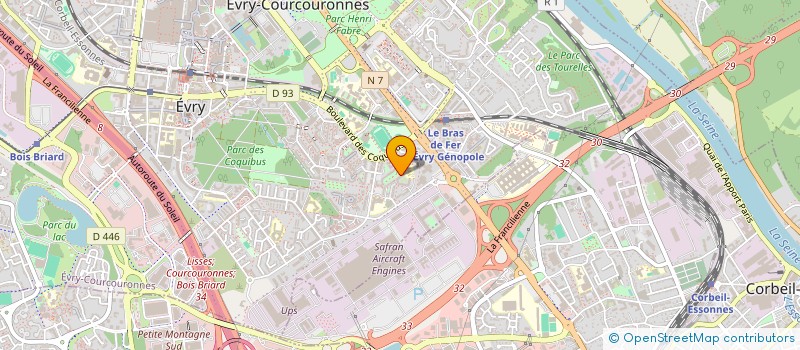 localisation de l'entreprise MADAME MAITE CASIMIR  EVRY-COURCOURONNES
