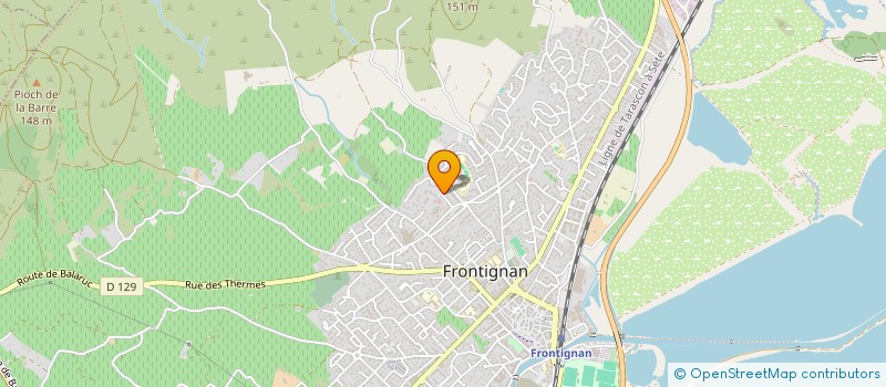 localisation de l'entreprise MADAME MAITE DELL'UTRI à FRONTIGNAN