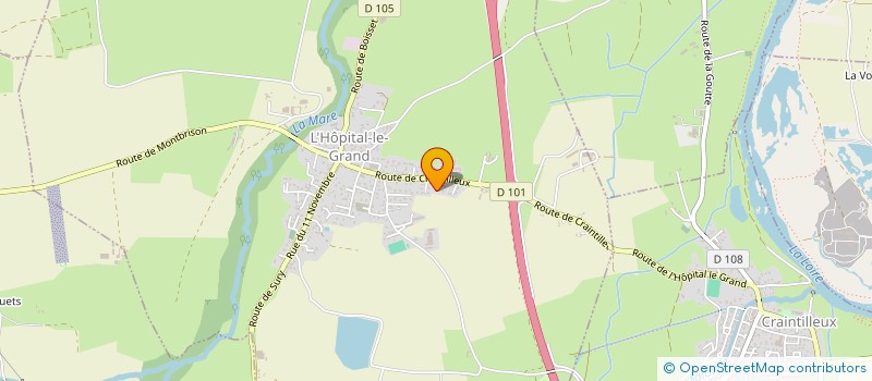 localisation de l'entreprise MADAME MAITE DEMARE  L'HOPITAL-LE-GRAND