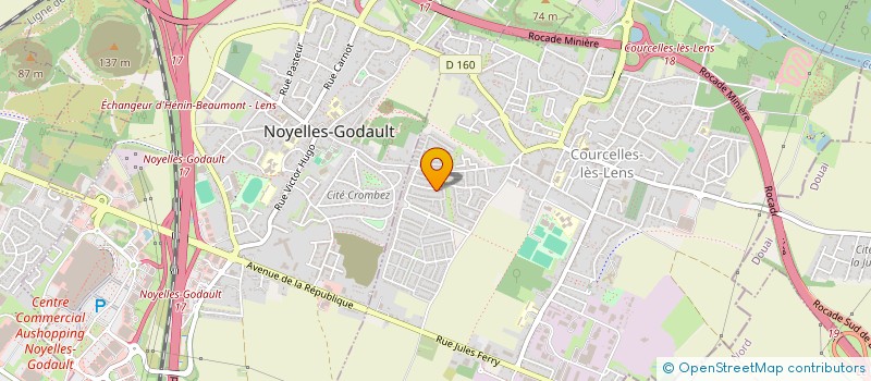 localisation de l'entreprise MADAME MAITE DESCHEEMAECKER  COURCELLES-LES-LENS