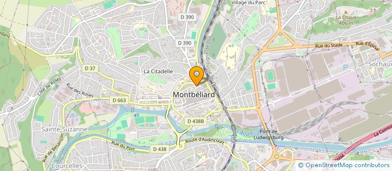 localisation de l'entreprise MADAME MAITE FRICK à MONTBELIARD