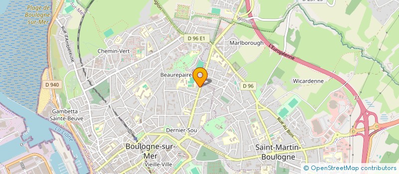 localisation de l'entreprise MADAME MAITE GASTON à BOULOGNE-SUR-MER