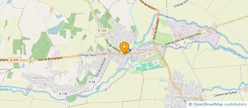 localisation de l'entreprise MADAME MAITE GREBOT  BLETTERANS