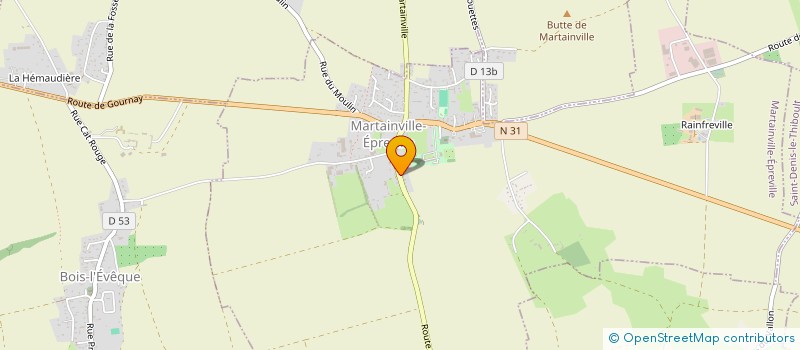 localisation de l'entreprise MADAME MAITE LE MOEL  MARTAINVILLE-EPREVILLE
