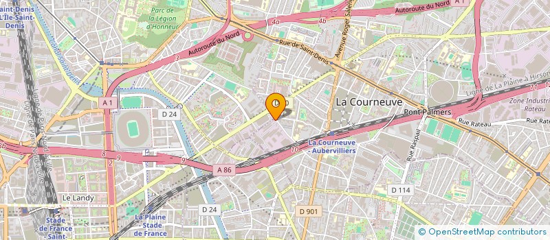 localisation de l'entreprise MADAME MAITE LIZARBE à LA COURNEUVE