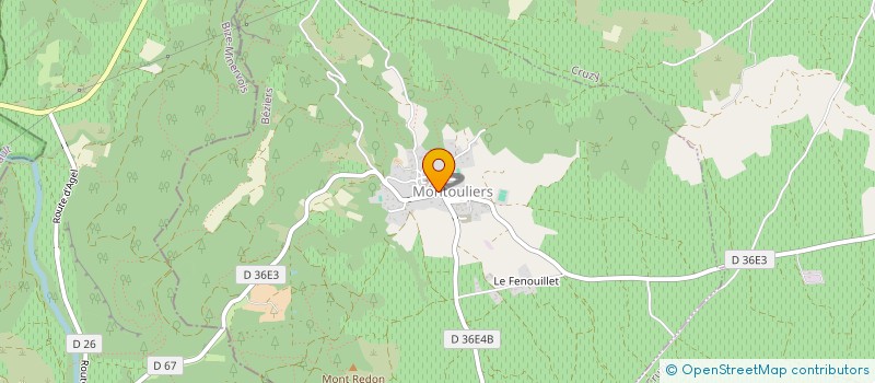 localisation de l'entreprise MADAME MAITE MICHEL  MONTOULIERS