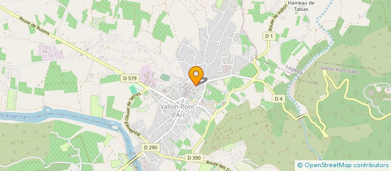 localisation de l'entreprise MADAME MAITE PARRIS  ORGNAC-L'AVEN