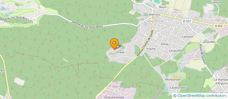 localisation de l'entreprise MADAME MAITE THEVENET  SEIGNOSSE