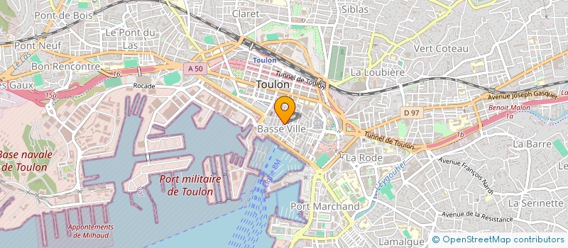 localisation de l'entreprise MADAME MAITENA BOUSQUET  TOULON