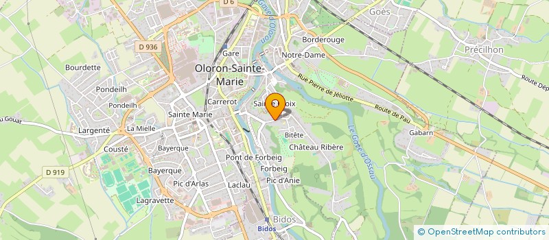 localisation de l'entreprise MADAME MAITENA TEILLAGORRY  OLORON-SAINTE-MARIE