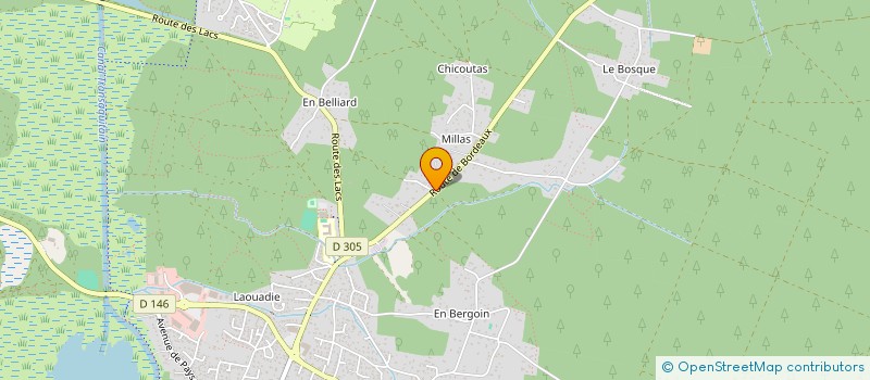 localisation de l'entreprise MADAME MAITHE DESTRUHAUT à BISCARROSSE