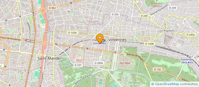 localisation de l'entreprise MADAME MAITHE LAVAUD à VINCENNES