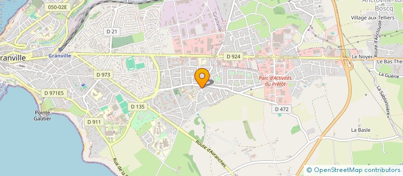 localisation de l'entreprise MADAME MAIWENN BEVAN  GRANVILLE