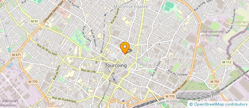 localisation de l'entreprise MADAME MAIWENN DERLYN  TOURCOING