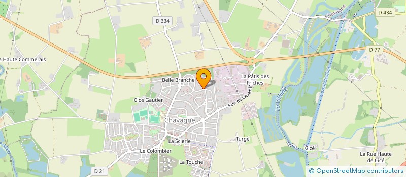localisation de l'entreprise MADAME MAIWENN GUEGUEN à CHAVAGNE