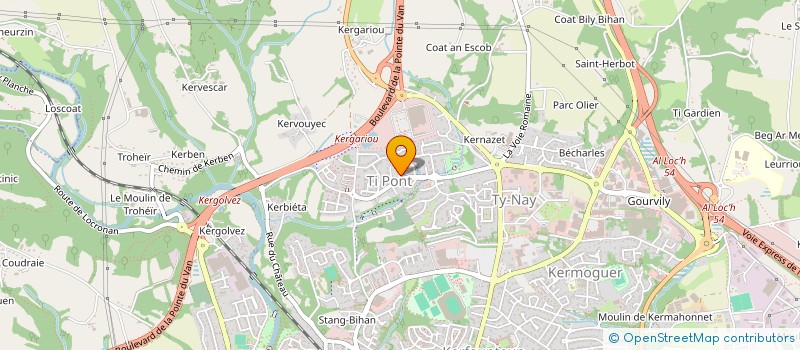 localisation de l'entreprise MADAME MAIWENN LE MANAC H à QUIMPER