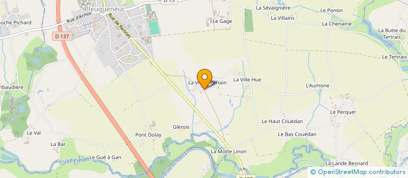 localisation de l'entreprise MADAME MAIWENN LECHARPENTIER  PLEUGUENEUC