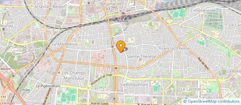 localisation de l'entreprise MADAME MAIWENN LEJAS  RENNES