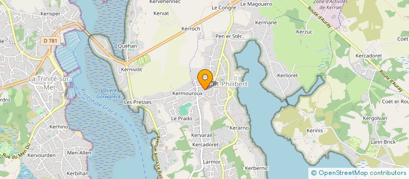 localisation de l'entreprise MADAME MAIWENN SAUGET à SAINT-PHILIBERT